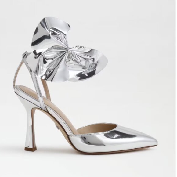 NiB Sam Edelman Halie Silver Pump, sz 8 - Picture 3 of 10